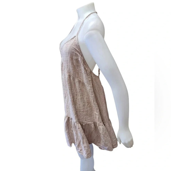 Aerie Boho Spaghetti Strap Mini Ruffled Dress Size XXL - Picture 3 of 9